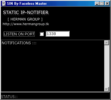 Sin Static Ip Notifier