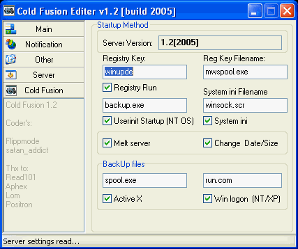 Cold Fusion 1.2 (build 2005)