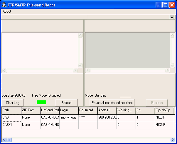 FTP/SMTP File Send Robot 2.1