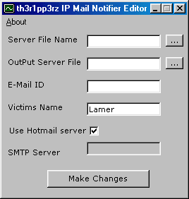 TheRipper IP Mail Notifier