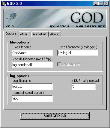 GOD Keylogger 2.0 beta 9