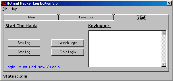 Hotmail Hacker Log Edition 3.5