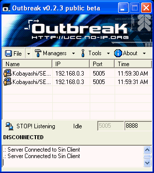 Outbreak 0.2.3 (backdoored)