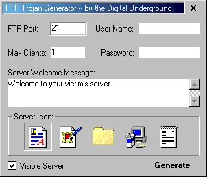FTP Trojan Generator