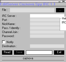 Caznova IRC Spy 1.3