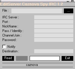 Caznova IRC Spy 1.2