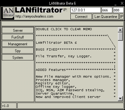 LANfiltrator Beta 6