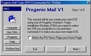 Progenic Mail Trojan 1.0