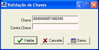 Validacao de Chaves