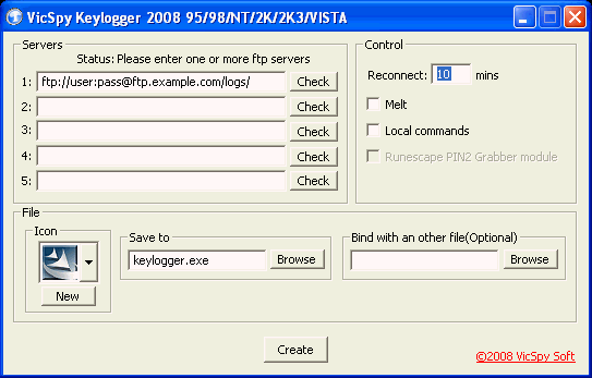 VicSpy KeyLogger 2008