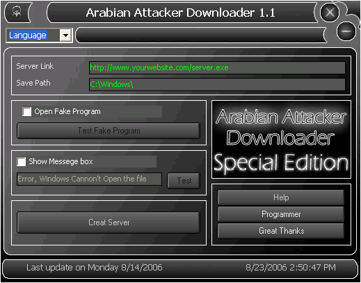 Arabian Attacker Downloader 1.1