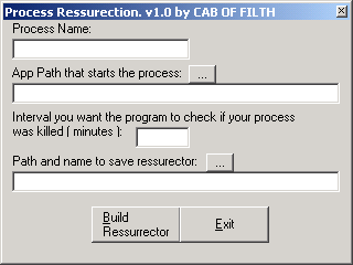 Process Ressurection 1.0