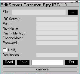 Caznova IRC Spy 1.0