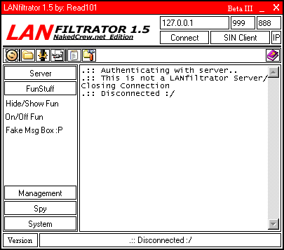 LANfiltrator 1.5 BetaIII