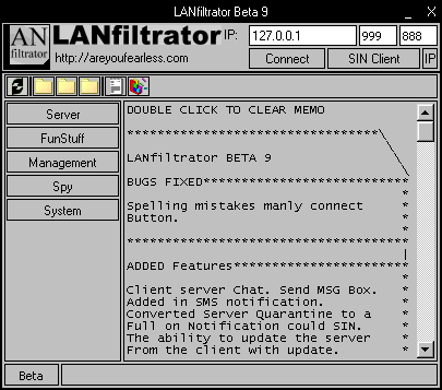 LANfiltrator Beta 9