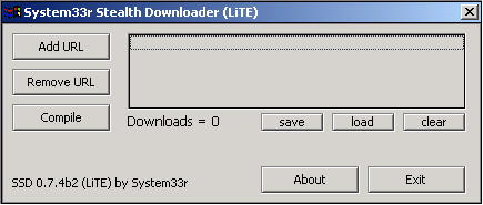 System33r Downloader 0.7.4b2 (LITE)