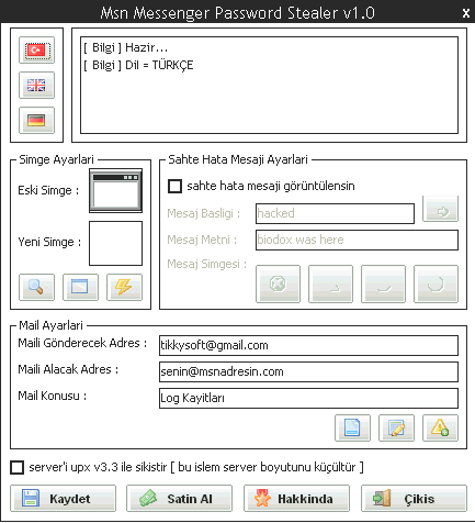 MSN Messenger Password Stealer