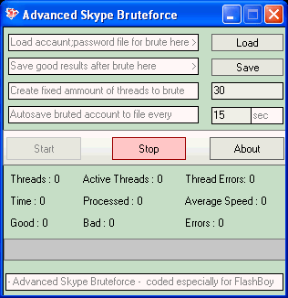 Advanced Skype Bruteforce