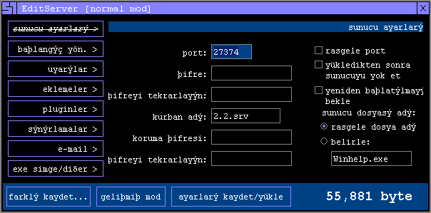 SubSeven 2.2 Turkish edition