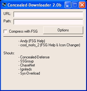 Concealed Downloader 2.0b