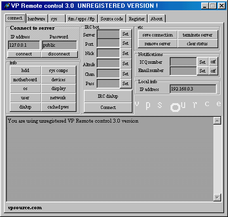 VP Remote control 3.0