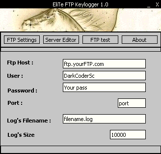 Elite FTP KeyLogger