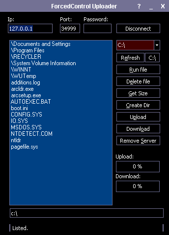 ForcedControl Uploader 1.0