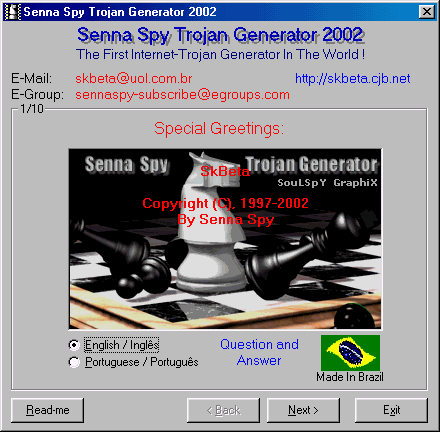 Senna Spy Trojan Generator 2002