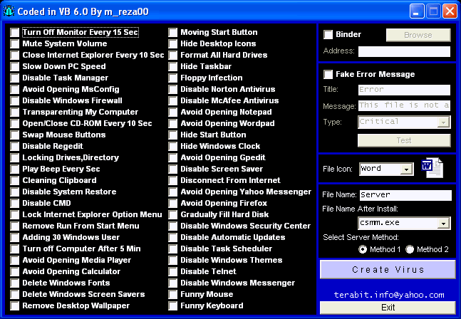 TeraBIT Virus Maker 2.6