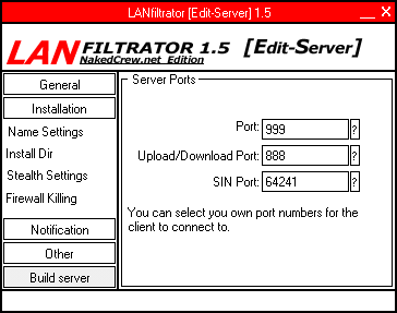 LANfiltrator 1.5 BetaII