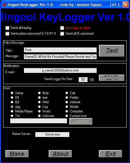 Jingool Keylogger