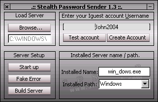 Stealth Password Sender 1.3