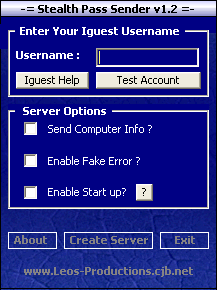 Stealth Password Sender 1.2