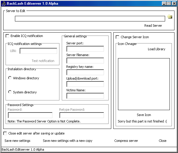 BackLash 1.01 Alpha