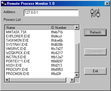 Remote Process Monitor