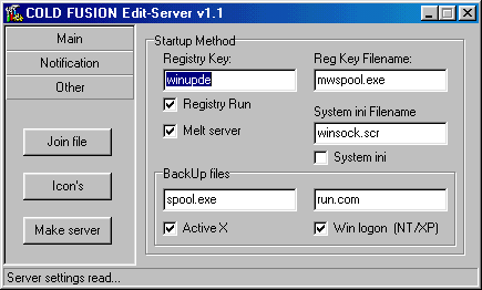 Cold Fusion 1.1 (build 041)