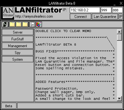 LANfiltrator Beta 8