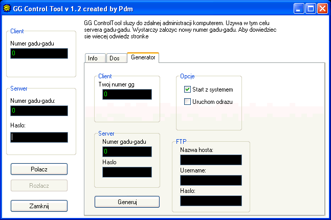 GG Control Tool