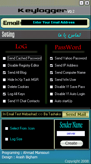 Kamyab Keylogger 0.2