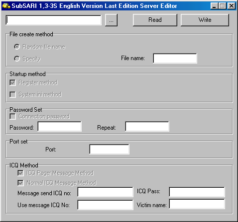 SubSARI 1.3 - 3S English Server Editor (e)