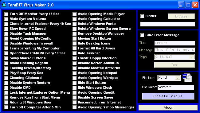 TeraBIT Virus Maker 2.0