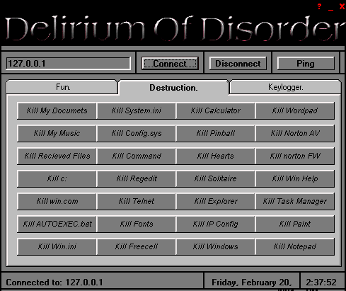 Delerium Of Disorder