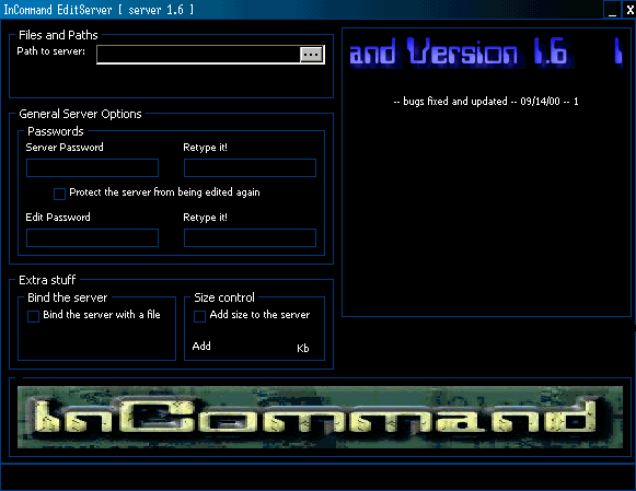 InCommand1.6 beta 2 Server