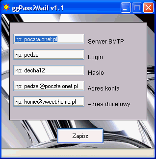 ggPass2Mail 1.1