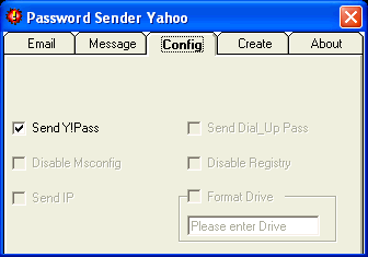 Password Sender Yahoo