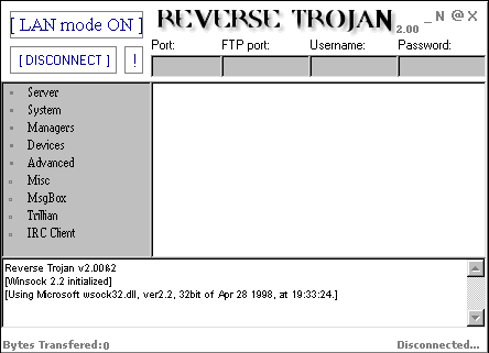 Reverse Trojan 2.0b2