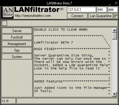 LANfiltrator Beta 7