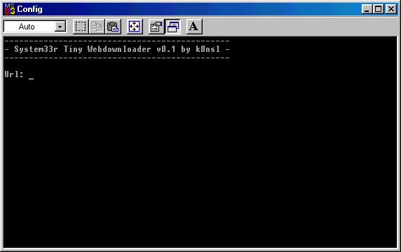 System33r Tiny Webdownloader 0.1