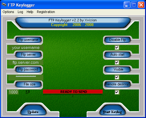 FTP Keylogger 2.2