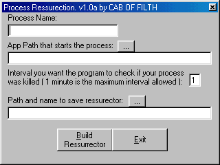 Process Ressurection 1.0a